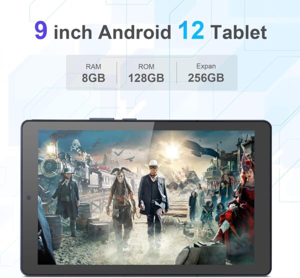 ⁦جهاز لوحي C Idea CM925 – شاشة 9 بوصة IPS، 8 جيجابايت رام، 256 جيجابايت تخزين، كاميرا 5+8 ميجابكسل، دعم 4G و5G WiFi، GPS، بطارية 8000 مللي أمبير – أندرويد 12 - وردي⁩ - الصورة ⁦6⁩