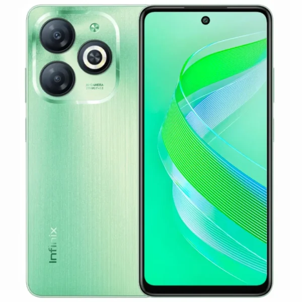 هاتف Infinix Smart 8 – شاشة 6.6" HD+ بمعدل تحديث 90Hz، ذاكرة 4GB RAM (قابلة للتوسعة حتى 8GB)، تخزين 64GB/128GB، كاميرا 13MP، بطارية 5000mAh، أندرويد 13