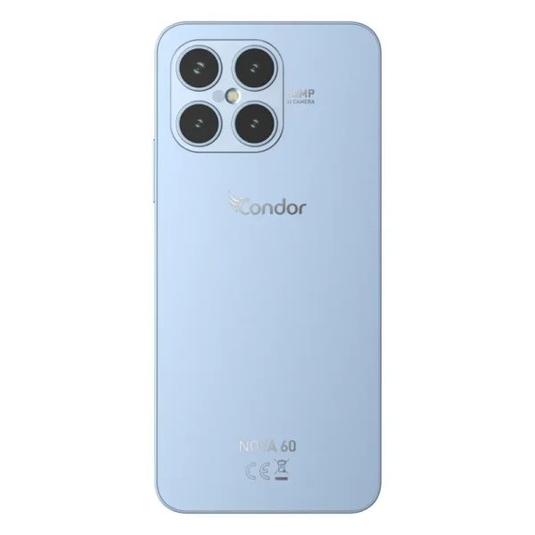 هاتف Condor Nova 60 – شاشة 6.56" 90Hz، معالج Helio G36، ذاكرة 8GB/128GB، بطارية 5000mAh، كاميرا 50MP