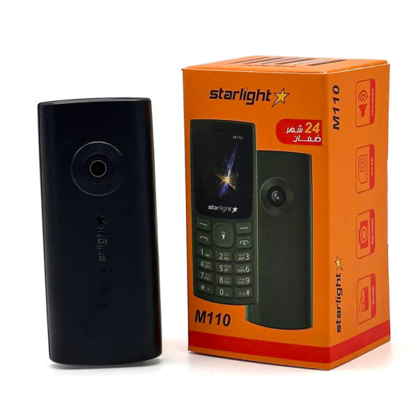 هاتف Starlight M110 – شاشة 1.77" + بطارية 1000mAh + كشاف قوي + برمجة الأذان