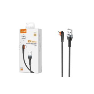 كابل Mobiland LS561 USB إلى Micro-USB – رأس بزاوية 90° + شحن ومزامنة + طول 1 متر